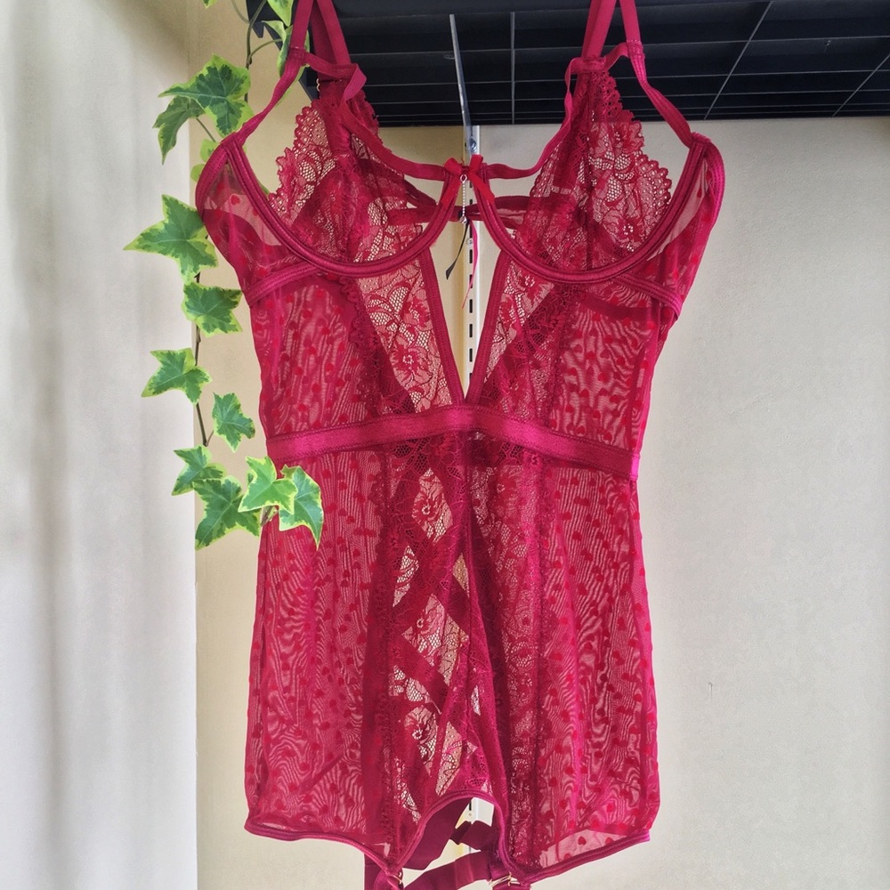 NEW- Chemise and Thong Set- PLUS Size 1X- 2X
